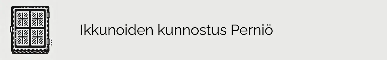 Ikkunoiden kunnostus Perniö